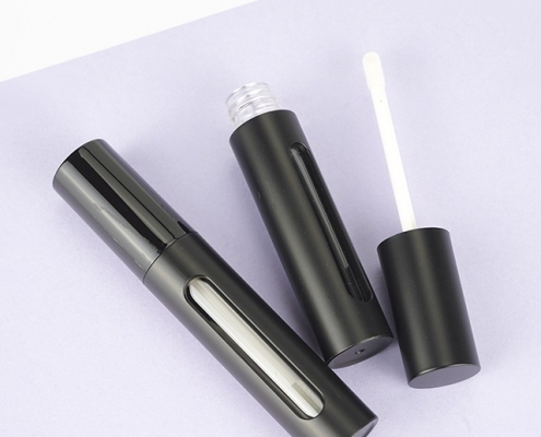 lipgloss tubes with window, lipgloss tubes, black lipstick tubes