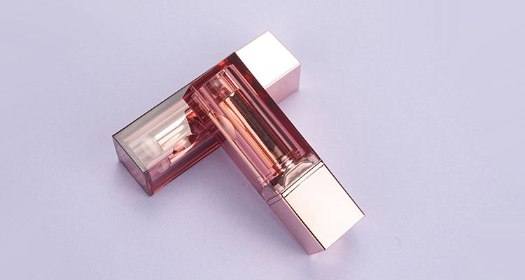 pink lipstick tube, square lipstick tube, lipstick tubes