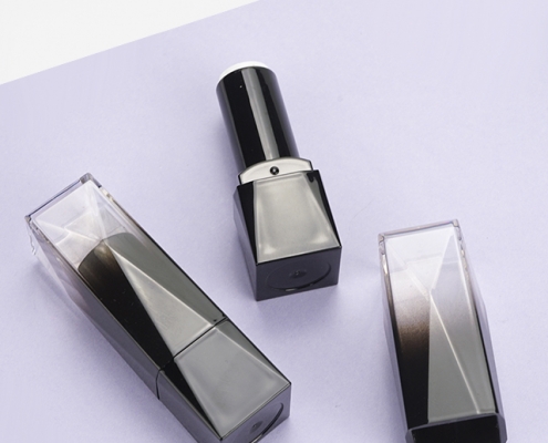 black lipstick containers, lipstick containers, square lipstick containers