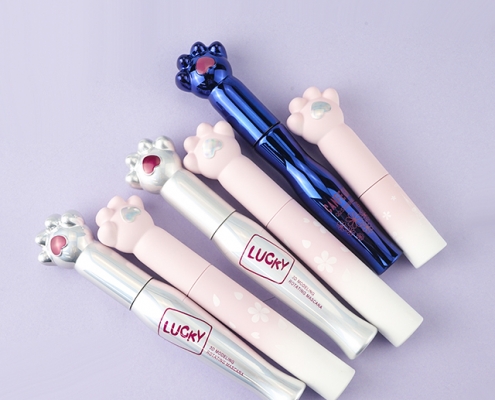 cat paws packaging liquid cosmetic tubes