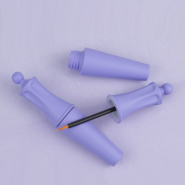 Unique eyeliner tube, purple eyeliner tube, empty eyeliner tube, plastic eyeliner tube, eyeliner packaging