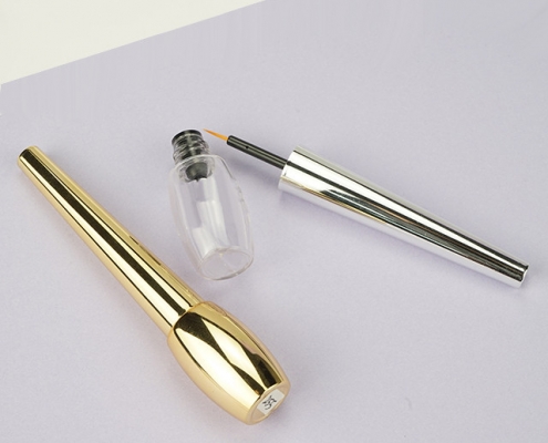 3ml Eyeliner Bottle, gold eyeliner bottle, clear eyeliner bottle, eyeliner tube wholesale