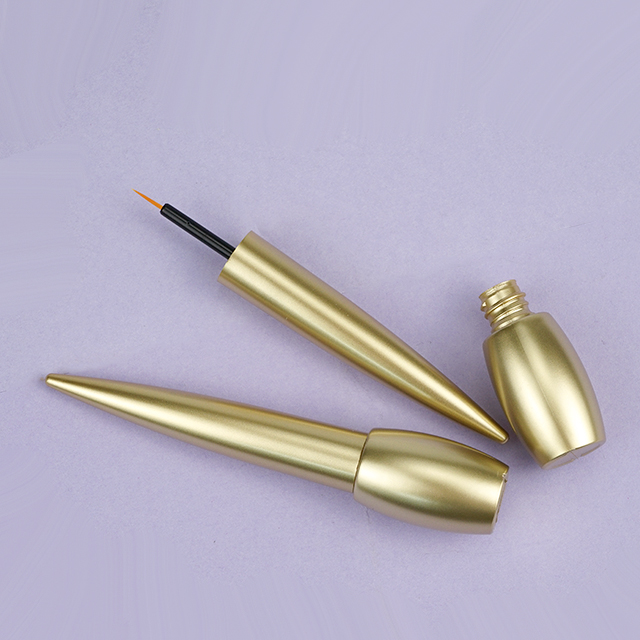 Matte gold eyeliner tubes, mini eyeliner tube, cute eyeliner tube, eyeliner bottle for sale