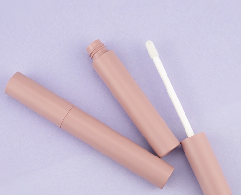 Round pink lipgloss tube, empty lipgloss tube, plastic lipgloss tube, lipgloss tube, pink lip gloss tube