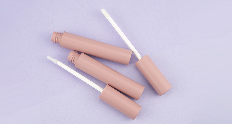 Round pink lipgloss tube, empty lipgloss tube, plastic lipgloss tube, lipgloss tube, pink lip gloss tube