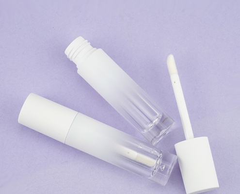 Round lip gloss tube, gradient white lipgloss tube, DIY lipgloss makeup, hot sale lip gloss tube, lip gloss tube packaging