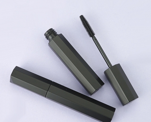 Octagon shape mascara tube, Matte black mascara tube, cheap black mascara tube, china beauty tube mascara, Empty black mascara tube, mascara bottle, mascara containers, mascara packaging