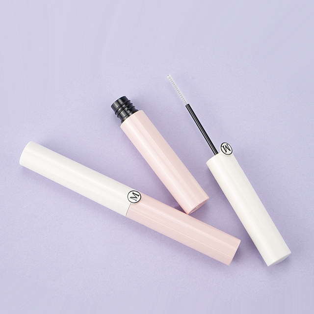 Slim pink empty mascara container