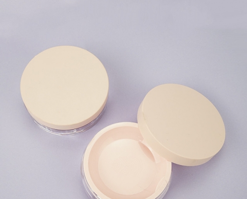 Pink loose powder case