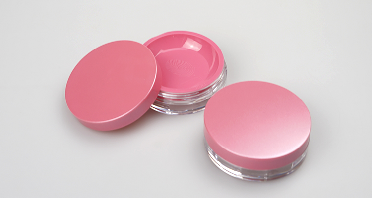 Pink loose powder case