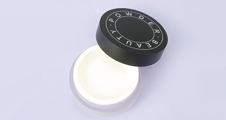 Frosted loose powder case