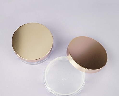 Rose gold loose powder case