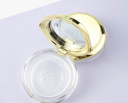 loose highlighter powder jar gold cap