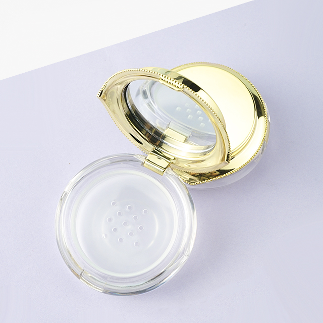 loose highlighter powder jar gold cap