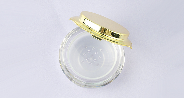 loose highlighter powder jar gold cap