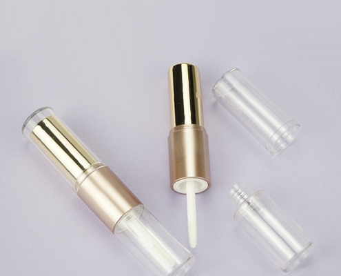 Double ended lipstick/lipgloss tube