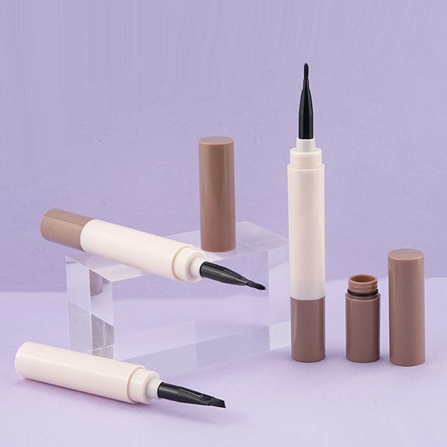 2 in 1 eyebrow tube with brush