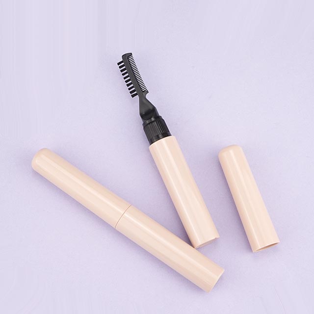 Mascara tube with comb brush