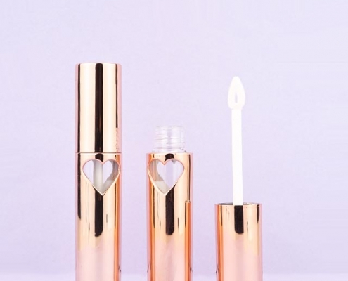 Heart window lipgloss tube