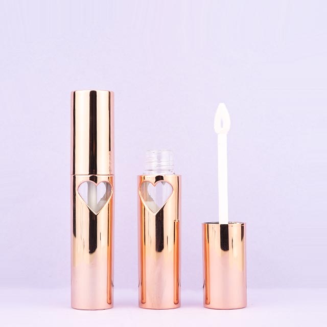 Heart window lipgloss tube