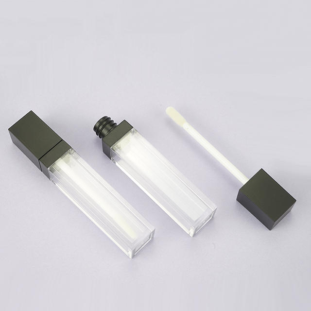 Square lipgloss tube