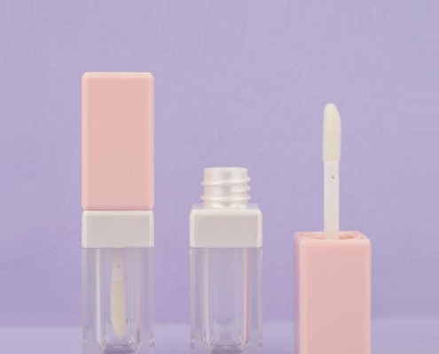 Pink lipgloss tube