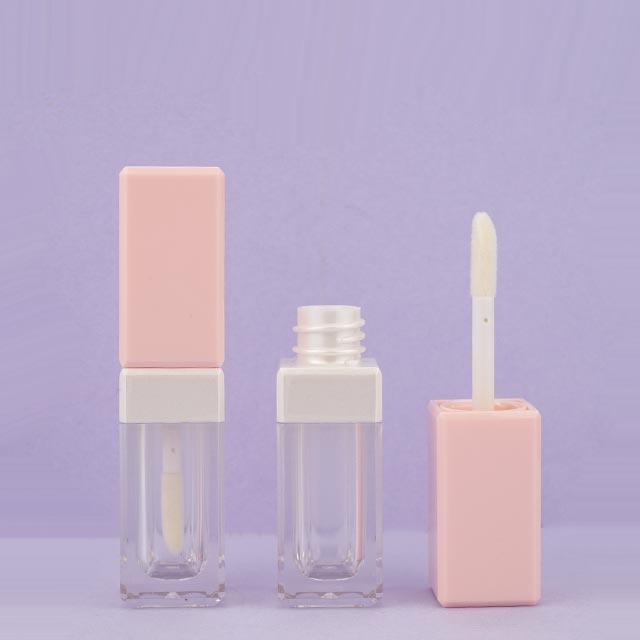 Pink lipgloss tube