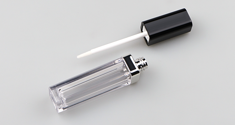 10ml black square lipgloss tube