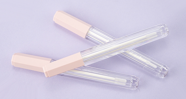 Hexagonal slim lipgloss tube