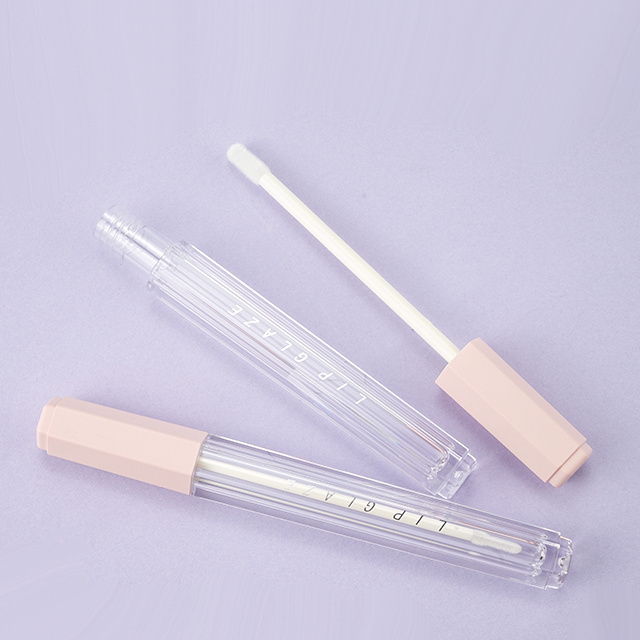 Hexagonal slim lipgloss tube