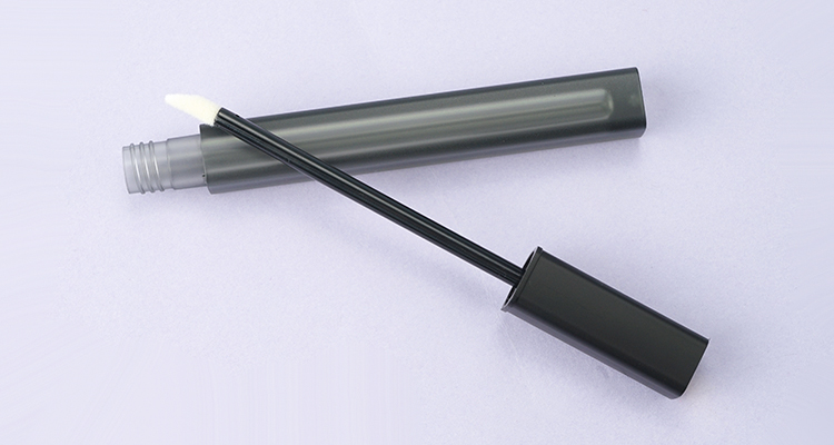 Slim black square lipgloss tube