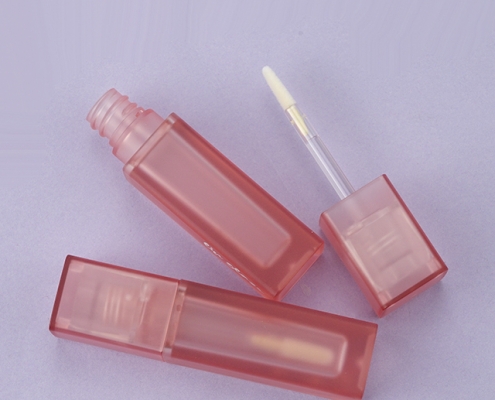 Frosted pink lipgloss tube 6 ml