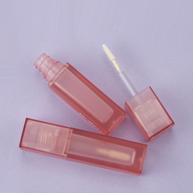 Frosted pink lipgloss tube 6 ml