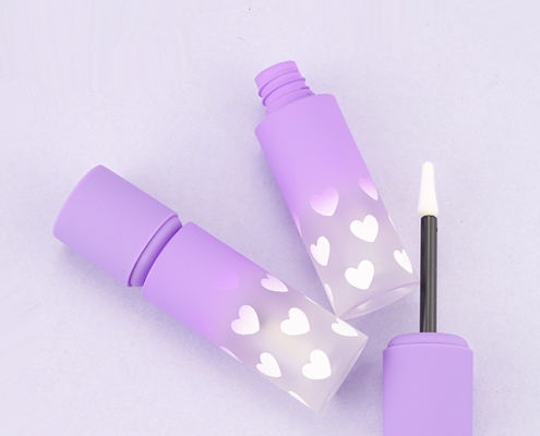 Matte purple lipgloss tube