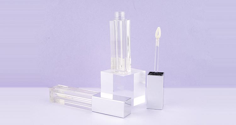 Square shape lipgloss tube