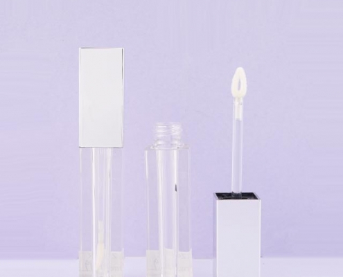 Square shape lipgloss tube