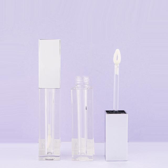 Square shape lipgloss tube