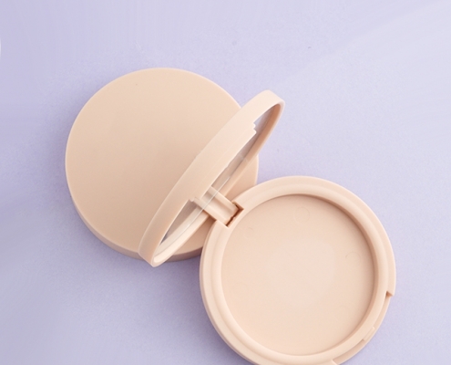 Empty compact powder case with mirror