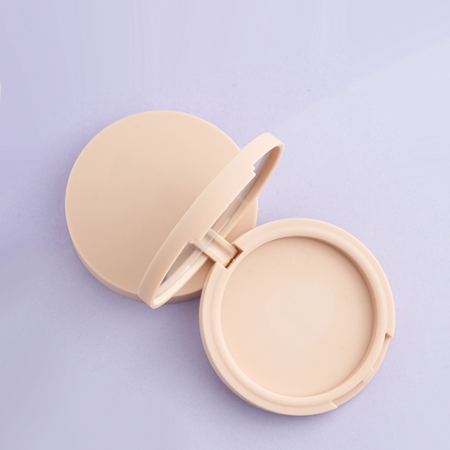 Empty compact powder case with mirror