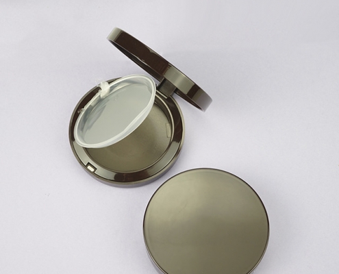 Round Magnetic Cosmetic Compact Case