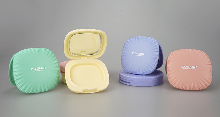 Shell shape compact powder case