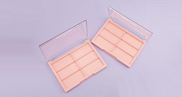 Eyeshadow case 6 holes with clear lid