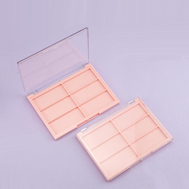 Eyeshadow case 6 holes with clear lid