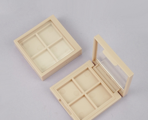 Square eyeshadow case 4 holes with window