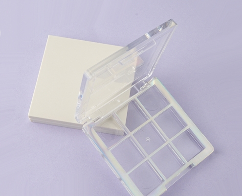 Square shape transparent eyeshadow palette