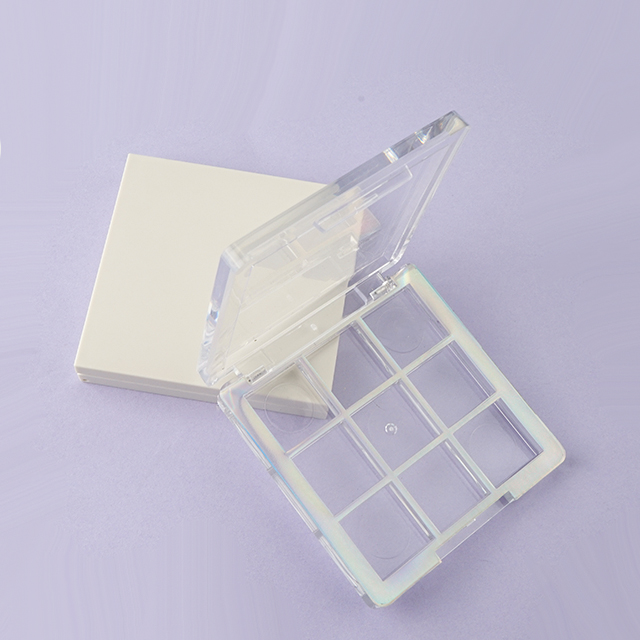 Square shape transparent eyeshadow palette