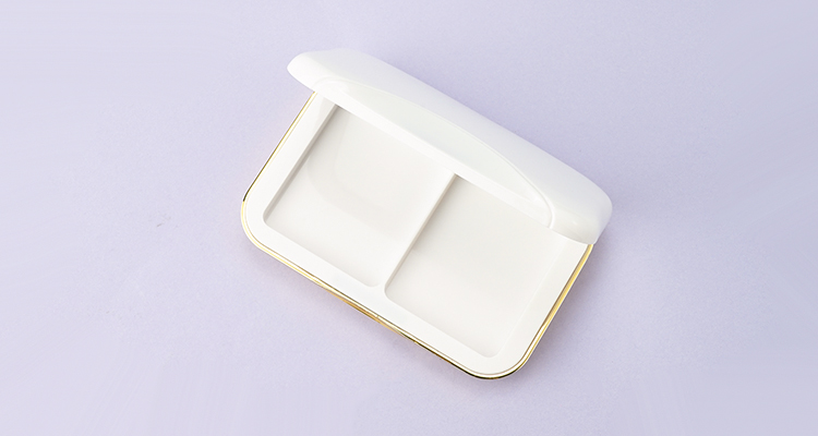 Two-way cake compact powder case