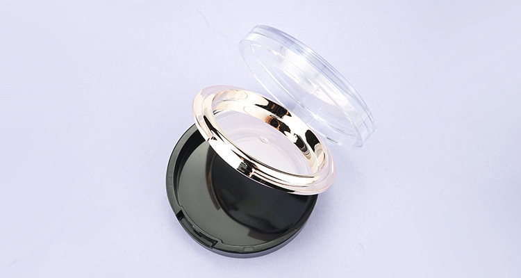 luxury round compact powder case