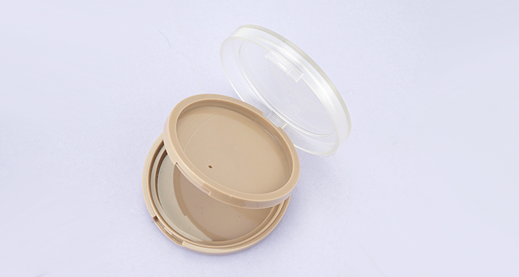 Empty round compact powder packaging case