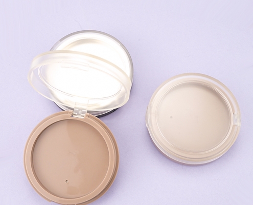 Empty round compact powder packaging case